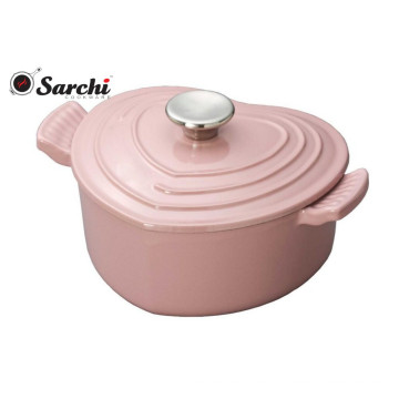 Sarchi Heart Casserole 2 Quart Antique Pink